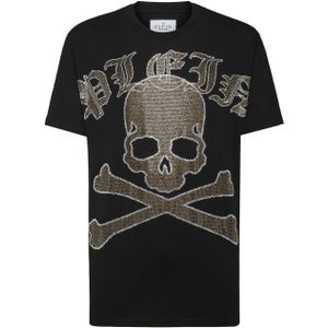 T-Shirt Ronde Hals Gothic Plein