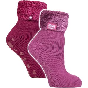 2-pack Dames Zachte Lounge Sokken met Antislip