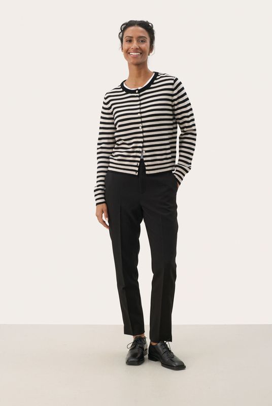 Part Two - Cardigan - Veelkleurig - 100% Wol - Lange Mouwen