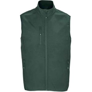 SOLS Heren Falcon Softshell gerecyclede bodywarmer (Bosgroen)