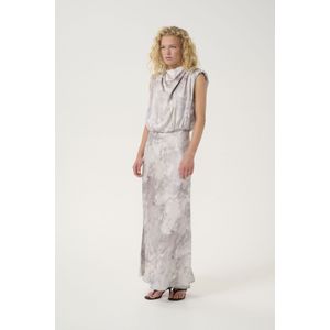 Gestuz - Gzmag - Rok - Grijs - Viscose - Midi Lengte