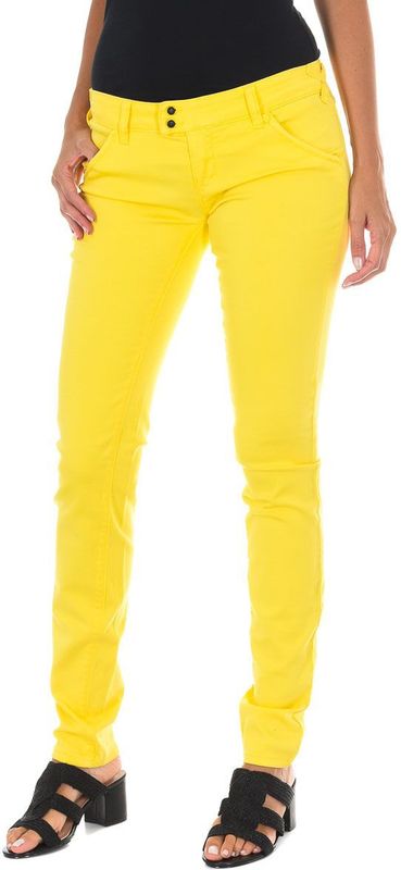 Met - Stretch Skinny Jeans - Geel - Dames