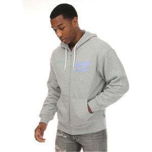 Heren Levis Relaxed Graphic Zip Hoody in Grijs