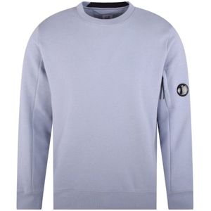 CP Company diagonaal verhoogd fleece sweatshirt in Cosmic Sky Purple