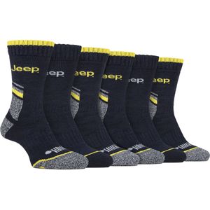 Mannen 6-pack Heavy Duty Werksokken met Verstevigde Hak en Tenen