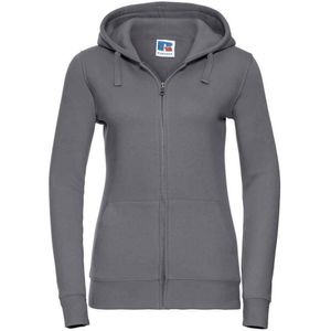 Russell Dames/Dames Authentic Full Zip Hoodie (Konvooi Grijs)