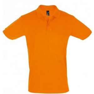 SOLS Heren Perfect Pique Korte Mouw Poloshirt (Oranje) - Maat M