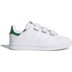Boy's Adidas Originals Childrens Stan Smith Trainers In White Green - Maat 33