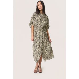 Jurk Loose fit black offwhite