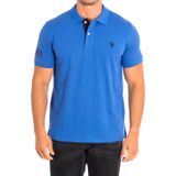US Polo Assn. - Polo - Blauw - Korte Mouwen - Contrasterende Reverskraag