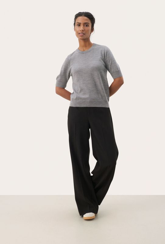 Part Two, Dames, Truien, Grijs, Maat: L Wol,