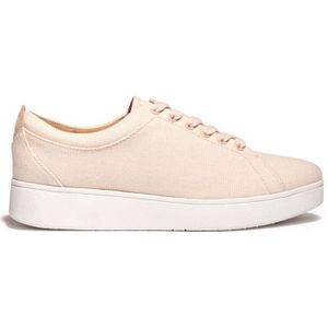 Dames Fit Flop Rally Canvas Trainers in Rose