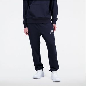 Men's New Balance Essentials Stacked Logo French Terry Sweatpants in Black