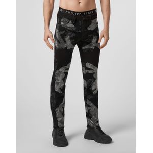 Jeans - Camouflage - Recht Model - Stone Washed - 5 Pocketbroek