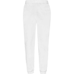 Fruit of the Loom Heren klassieke joggingbroek met elastische zoom (Wit)