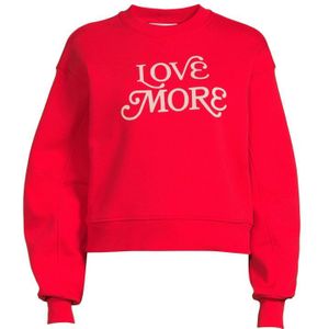 Catwalk Junkie Sweater SW LOVE MORE Met Tekst Rood - Maat M