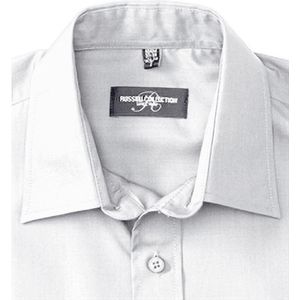 Russell Collectie Herenshirt met lange mouwen (Wit)