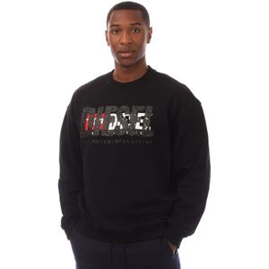 Diesel - S-Nable-M - Sweatshirt - Zwart - 100% Katoen