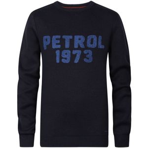 Petrol Industries - Jongens Artwork Gebreide sweater Bloomington - Blauw