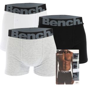 Heren Bench 3-pack Conan Boxershort in Zwart Grijs Wit