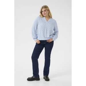 KAFFE - CURVE - Blouse - Lichtblauw - Blouseshirt