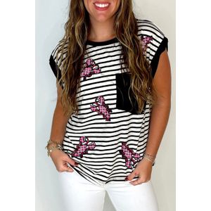 Geelborst kreeft applicatie T-shirt