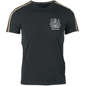 Aquascutum schouderstreep zwart T-shirt