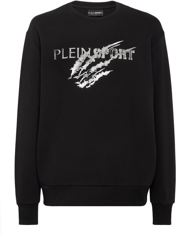 Plein Sport - Sweatshirt Scratch - Zwart - Katoenfleece - Heren