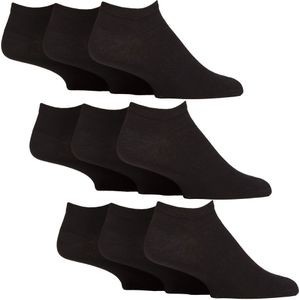 9-Pack Heren Diabetische Trainingssokken | Non-elastische Extra Brede Enkelsokken