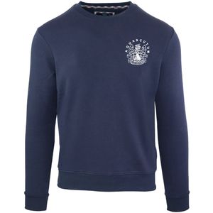 Aquascutum Aldis borstlogo marineblauw sweatshirt