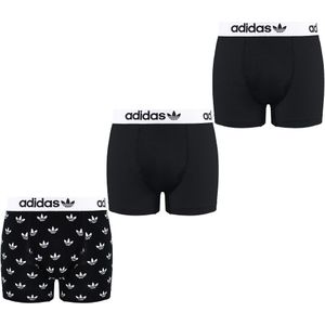 Adidas - Comfort Flex - Katoenen Trunks - Zwart/Wit - 3-pack