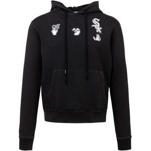X MLB Chicago White Sox - Hoodie - Gebroken Wit - Slim-fit - Zwart