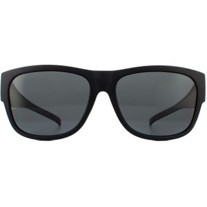 Polaroid suncovers vierkante unisex zwart grijze gepolariseerde zonnebril | Sunglasses