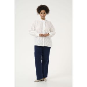 KAFFE - CURVE - Blouse - Wit - Klassieke Blouse