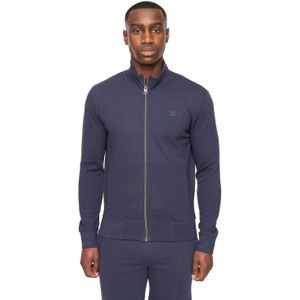 Duck and Cover Mannen Hannings Volledige Rits Top (Donker Marineblauw)