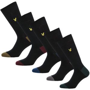 Lyle And Scott - Graham - Enkelsokken - Zwart - 5 Paar