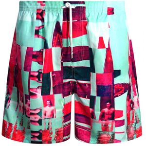 Dsquared2 Abstract Design Blue Swim Shorts