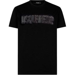 Dsquared2 Brand Logo Cool Fit Black T-Shirt
