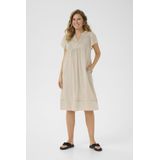 Kaffe - KAKarli - Jurk - Greige - Katoen - Knielengte