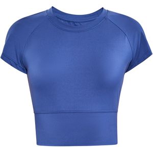 Mymo - Crop-T-shirt - Kobalt Blauw - Dames