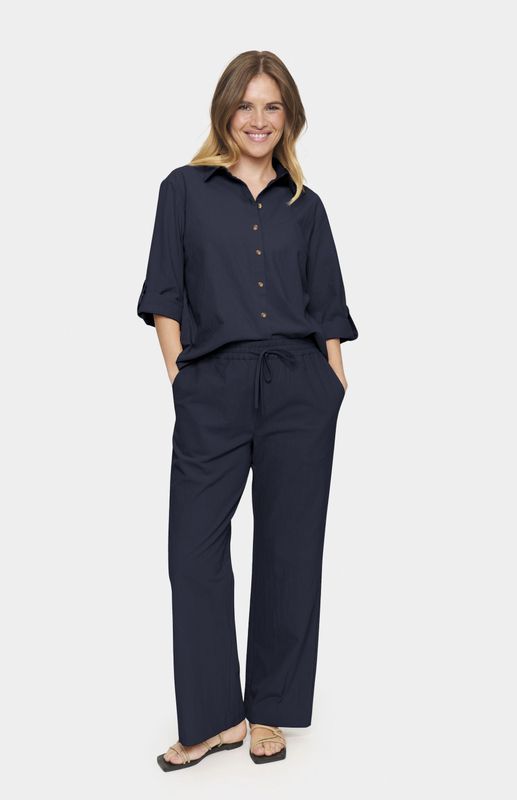 SAINT TROPEZ Broek 'Zalinda '  marine