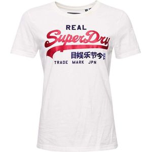 Superdry Vintage Logo Duo satijnen T-shirt voor dames