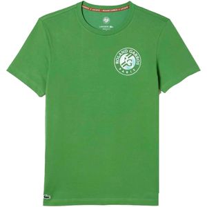 Lacoste Heren Roland Garros Editie Logo T-Shirt (Groen)