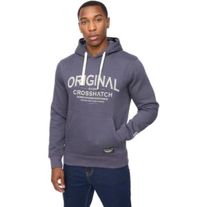 Crosshatch Heren Vintarge Hoodie (Marine)
