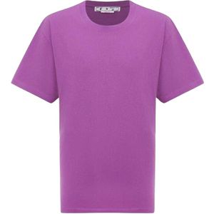 Off White Heren Diagram Oversized T-shirt (Paars)