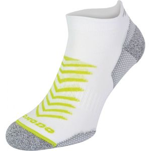 Hi Viz Hardloopsokken | Comodo | Lichtgewicht Anti Blaar Sportsokken | Reflecterende Coolmax-sokken - Witte Kalk - Maat 36-39