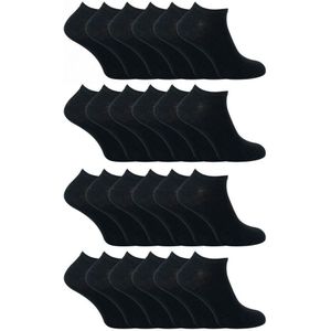 24 Pack Multipack Katoenen Trainer Sokken voor Jongens en Meisjes