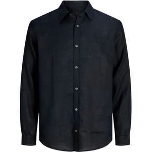 Jack And Jones Heren Linnen Overhemd (Zwart)