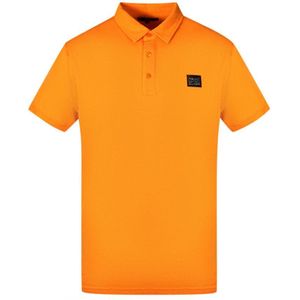 Cavalli Class Patch Logo Orange Polo Shirt