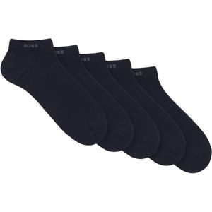 Boss Unisex Volwassen Enkel Sokken (Pakket van 5) (Donkerblauw)